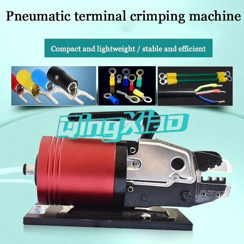 Industrial Metal Processing Equipment Automatic Pneumatic Terminal Crimping Tool For Insulated Terminal Press Crimper Machine