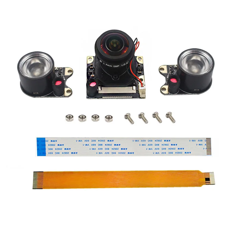 

Raspberry Pi IR-CUT Camera 5MP Fisheye Lens 175 degree for Raspberry Pi 4B/3B+/Zero W