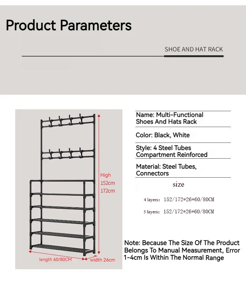 Nordic Space Saving Coat Racks, Organizador do armário, armários, sala de estar Home Furniture