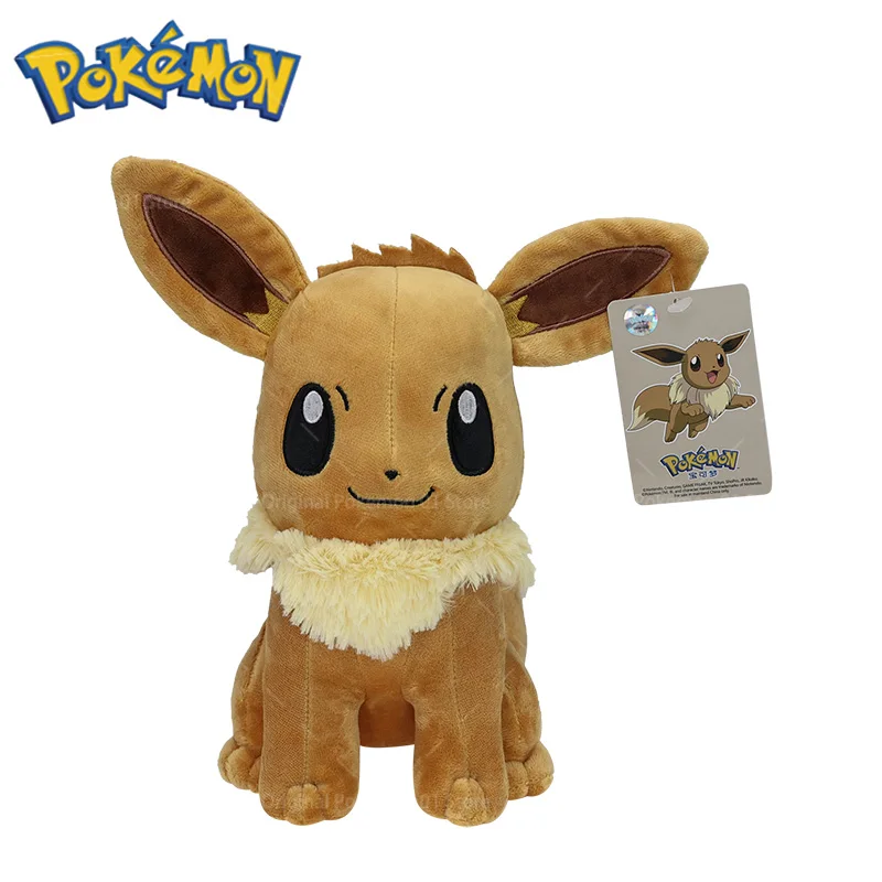 27cm originale Pokemon peluche Eevee morbido peluche giocattoli Kawaii Anime bambole regalo di compleanno per i bambini