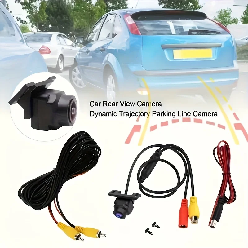 Dynamic Trajectory Guide Line Reverse Rear View Backup Camera Moving Guide Line  Automatic Reversing Camera Full Color
