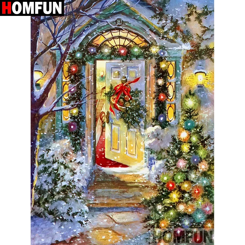 HOMFUN 5d Diamond Painting Full Square/Round \