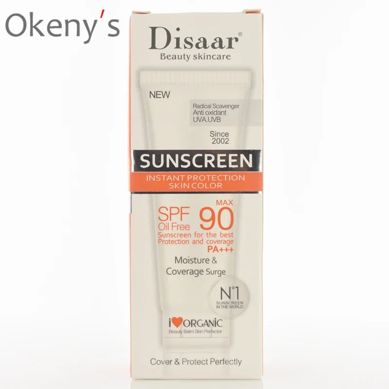 Disaar Sunscreen Whitening Sun Cream SPF 90 Sunblock Facial Body Skin Protective Cream Anti-Aging Oil-control Moisturizing Face