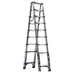 Stainless Steel Telescopic Ladder Multifunctional Herringbone Folding Lifting Step Ladder 사다리 가정용 사다리 가정용사다리 Telescoping Ladder