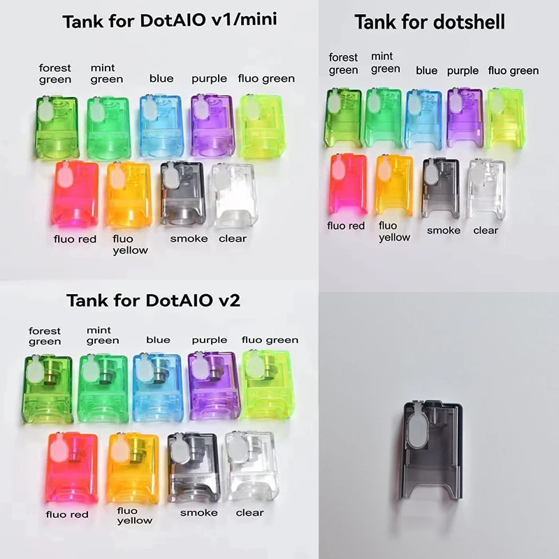Replacement PC Rebuildable Tank for Dotaio Dot aio V2 v1 mini Dotshell UPT Style Mod Kit RBA System Accessory furniture fitting