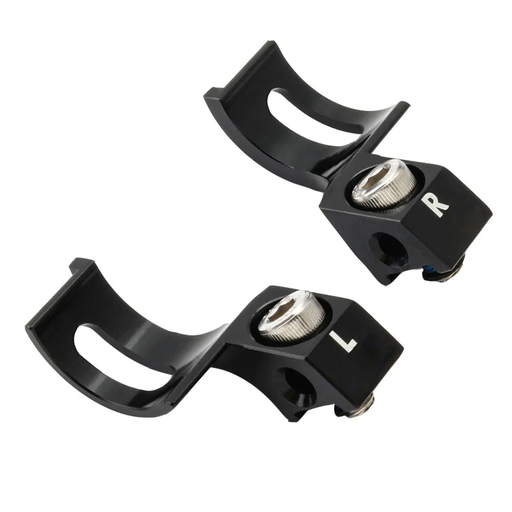2pcs Brake Handle Connector Aluminum Alloy Anodized Durable Bike Adapter For Mountain Bike Lightweight Smooth Edge Design