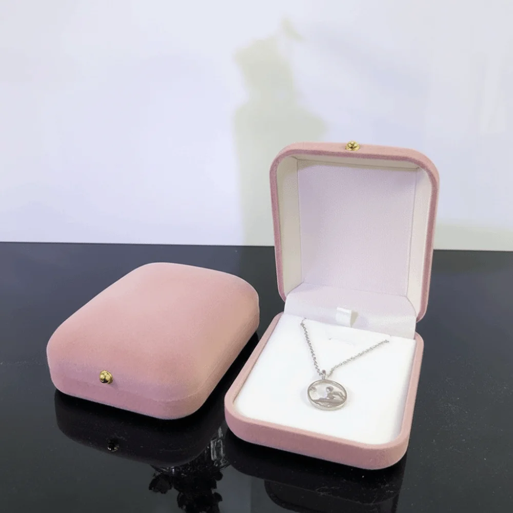 

Fashion Velvet Storage Box Portable Multi-functional Jewelry Display Box Solid Color Holder Jewelry Storage