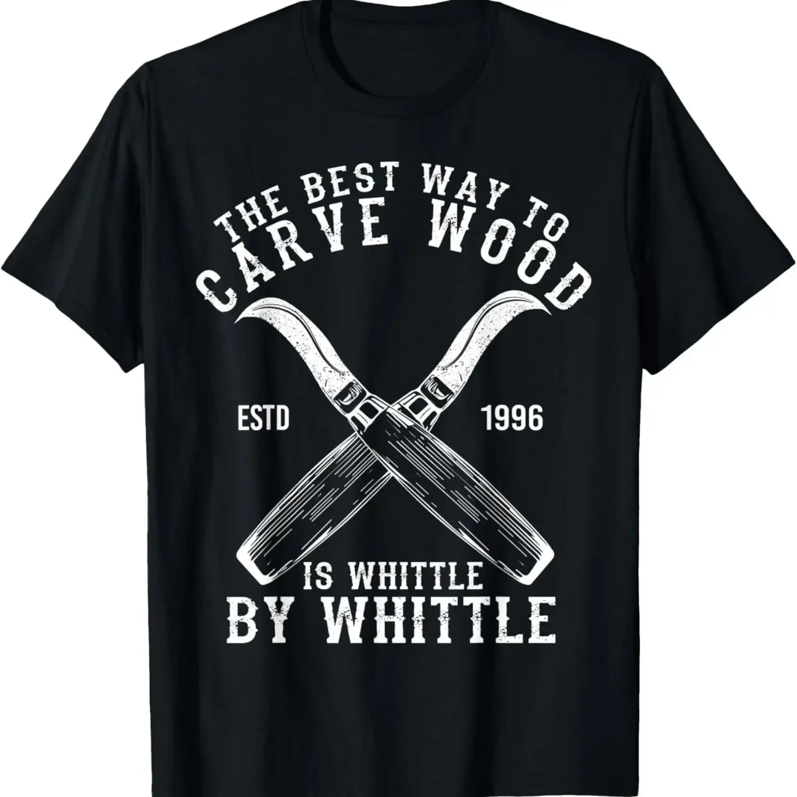 Funny Wood Carving Whittling Woodworking Carpenter vintage T Shirt vintage Washed Stretched Versatile Breathable Unisex