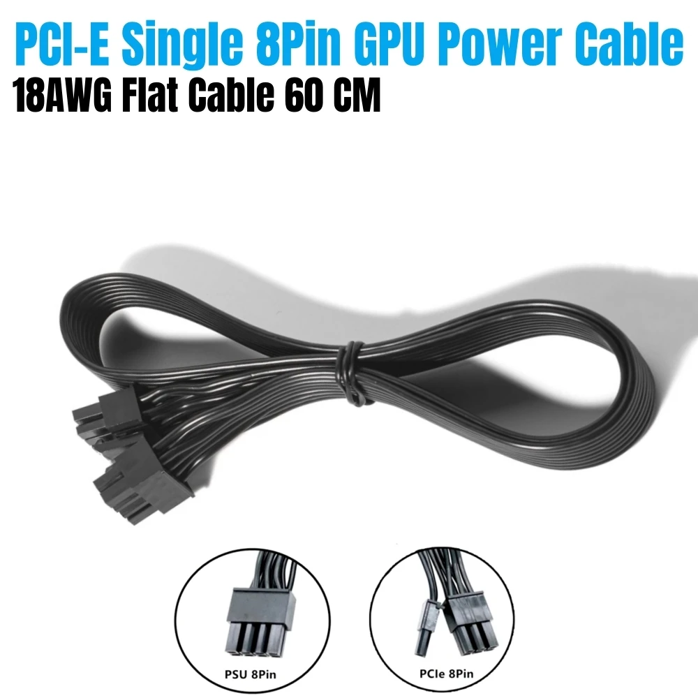 YEPLOOK VGA GPU Power Cable PCIe Single 8Pin 6+2Pin for Corsair SF750, SF600, SF450 80PLUS Platinum Type 4 Fully Modular Power