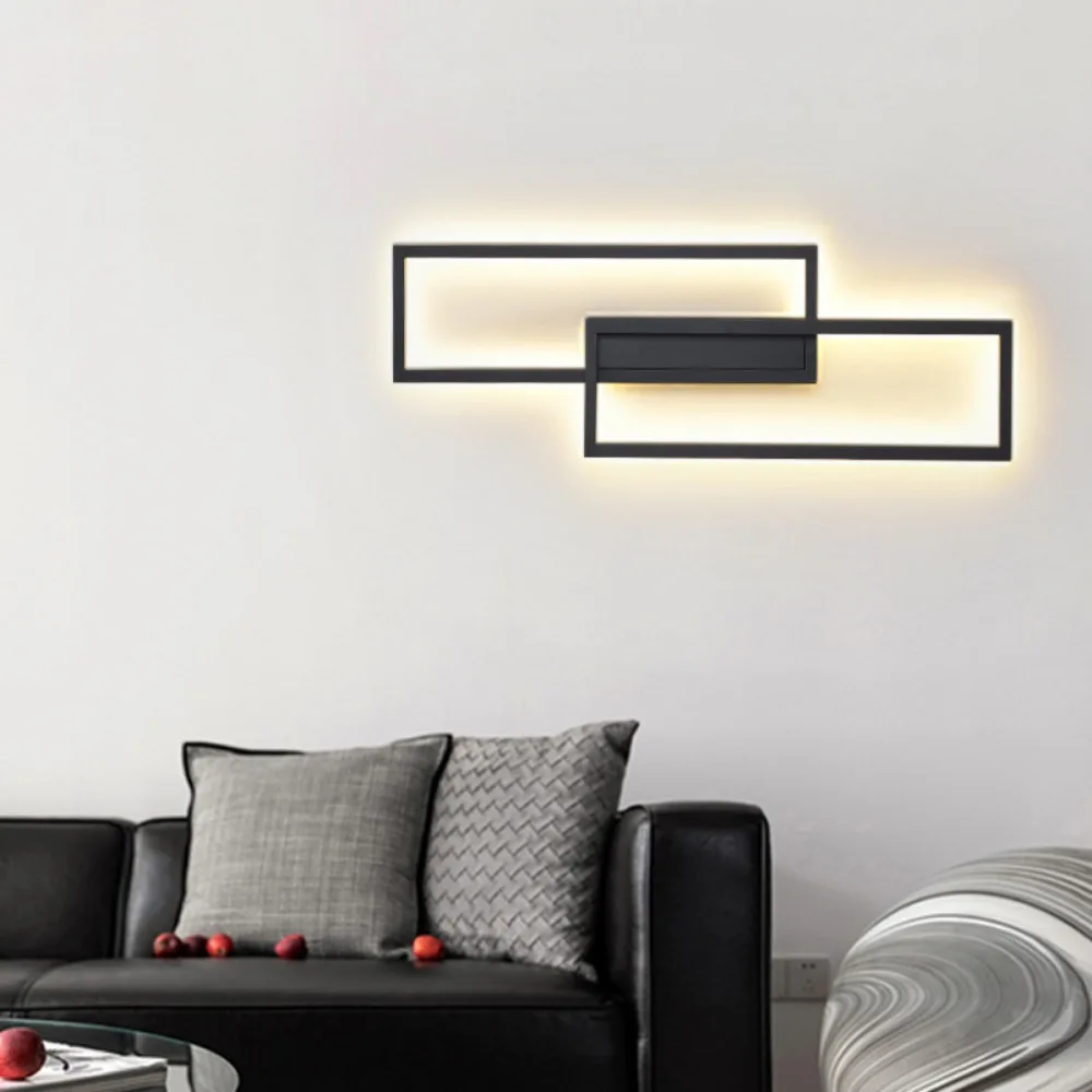 Imagem -06 - Nordic Minimalista Led Wall Lights Interior Wall Sconces Lâmpada Sala de Estar Quarto Cabeceira Decoração de Casa