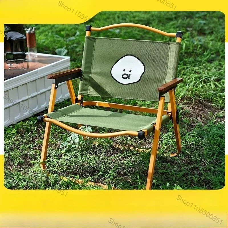 Folding Chair Stool Outdoor Camping Kermit Chair Fishing Beach Portable Picnic Ultra Light Table Chair