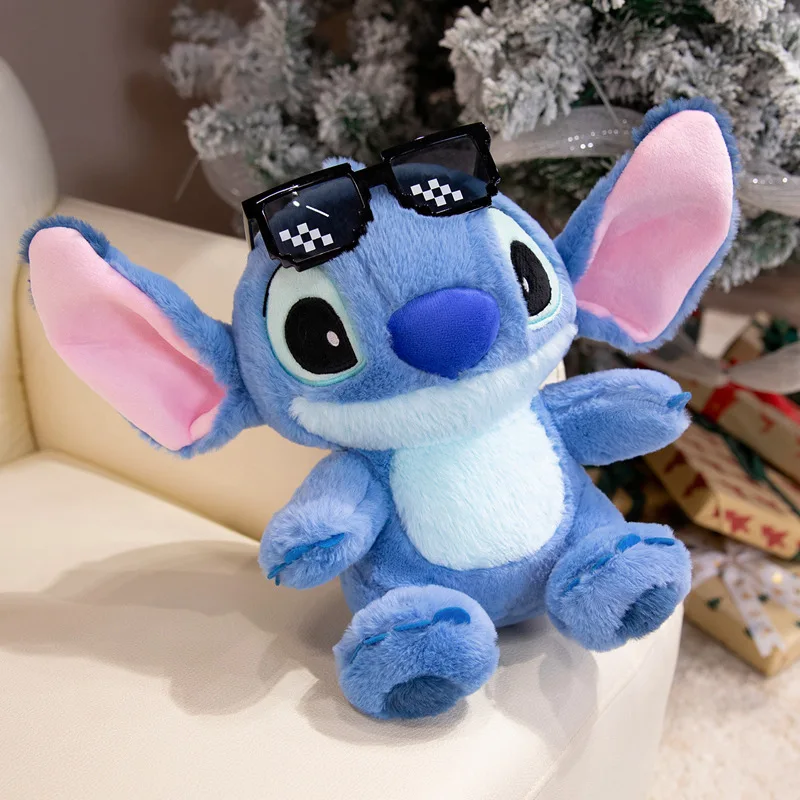 Leuke Lilo en Stitch pluche cartoon blauwe pop anime kerst speelgoed kawaii kamer decoratie mooi zacht cadeau voor kinderen vriend