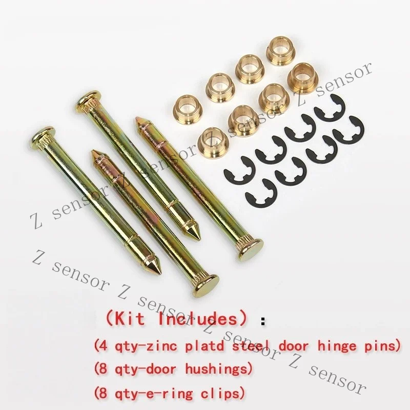 Z+ Door Hinge Pin  Bushing Repair Kit for Ford F-150 F-250 F-350 Mustang Bronco