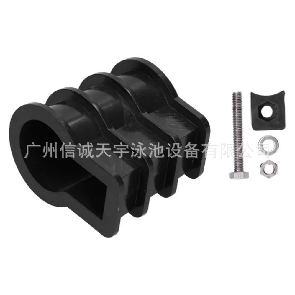 Pool Handrail Escalator Plastic Embedded Parts Black ABS Universal Swimming Pool Armrest Accessories