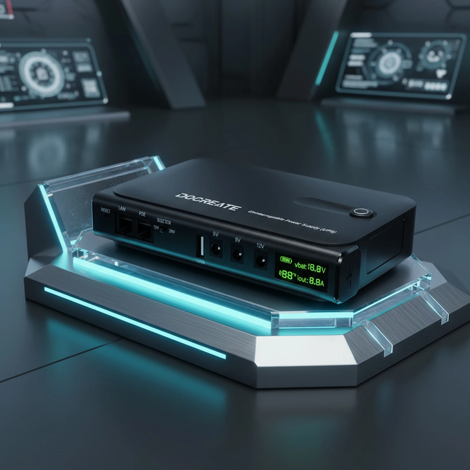 L'alimentation sans interruption UPS prend en charge l'alimentation sans interruption Portable en veille 5V/9V/12V pour la caméra de sécurité du Modem de routeur