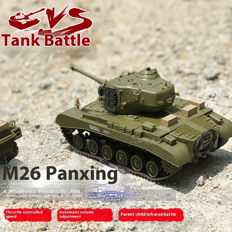 Nieuwe 1/30 Wereldoorlog Ii Amerikaanse Sherman/Pershing Op afstand bestuurbare Tank Battle Model Ouder-kind Interactief Infrarood Battle Speelgoed