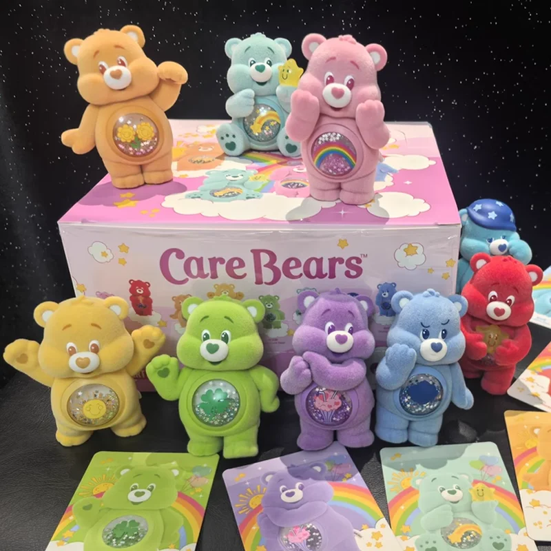 

Original Care Bears Colorful Hugs Series Blind Box Toys Mystery Box Anime Figure Model Mini Doll Collection Ornaments Kids Gift