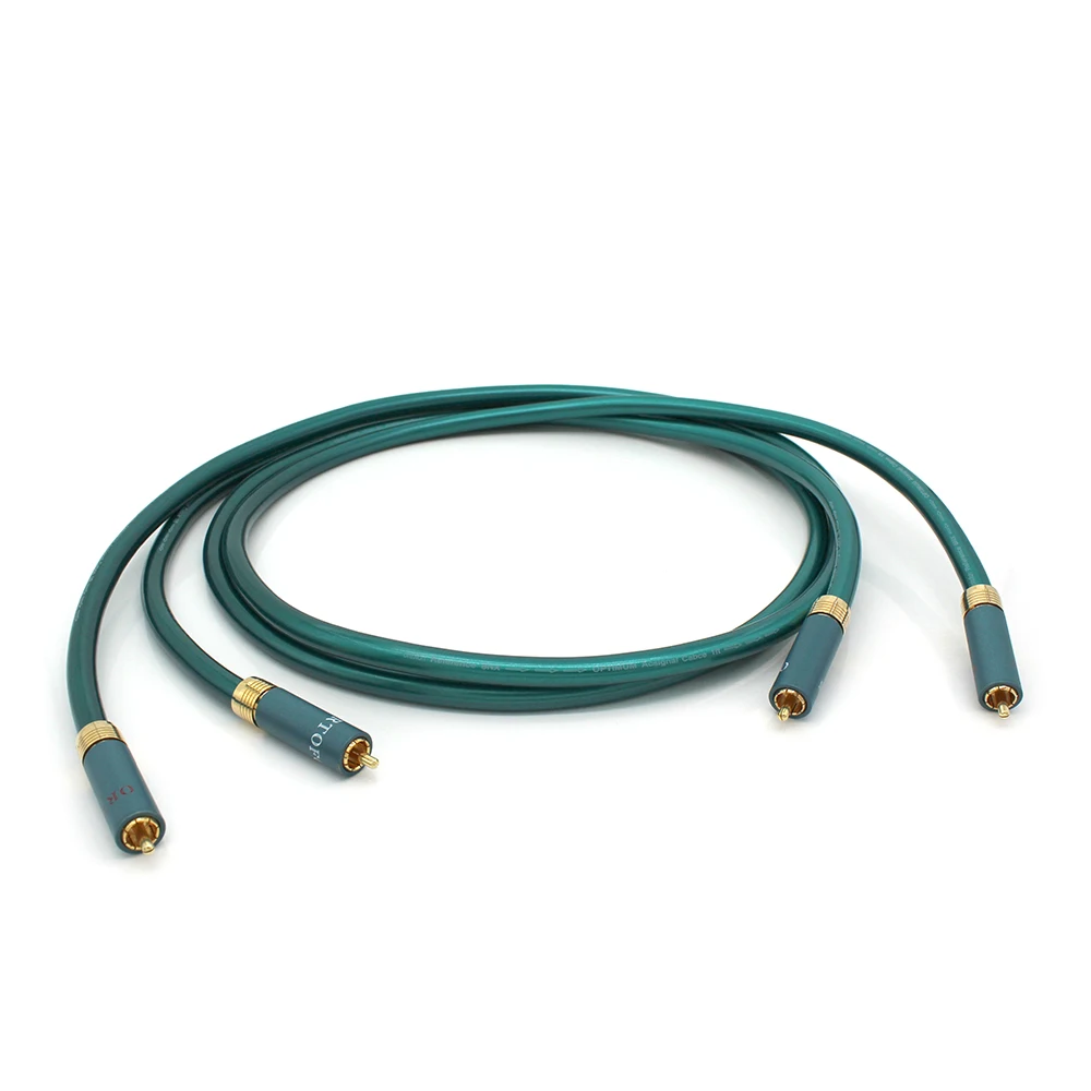 Hi-Fi 8N OFC Ortofon RCA-кабель Высококачественный усилитель компакт-дисков Interconnect 2RCA на 2RCA Мужской аудиокабель