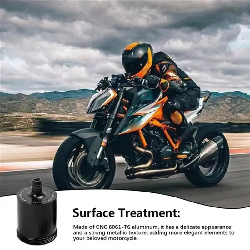 AB56-2X Motorcycle Brake Fluid Reservoir Fluid Cup Oil Reservoir Tank For Front Brake Small Oil Pot Aluminum Alloy