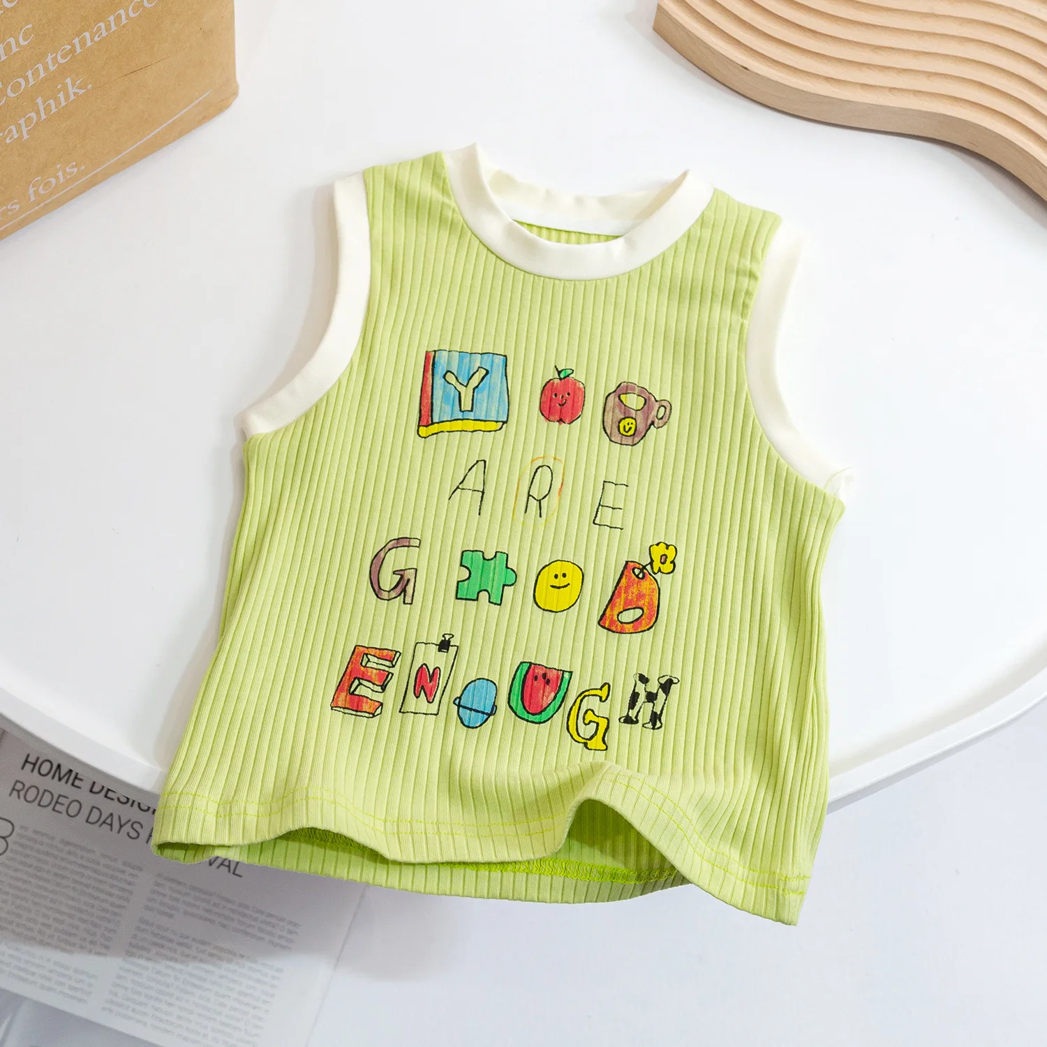 Summer 2023 Tank Top for Kids Cartoon Children Lingerie Boys Underwear Girls Vest Toddler T-shirts Baby Tees Clothing