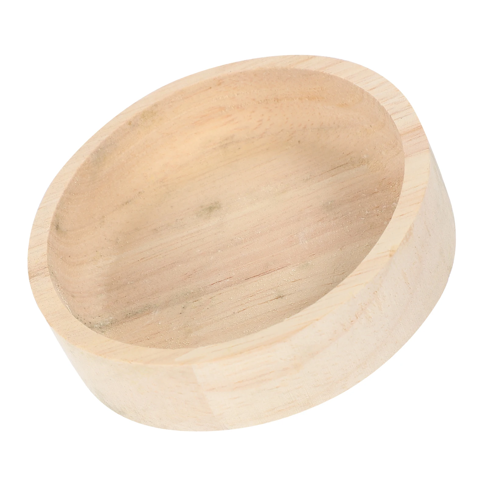 

Solid Wood Food Pot Small Hamster Dishes Pet Bowl Oak Feeder Containers Feeding