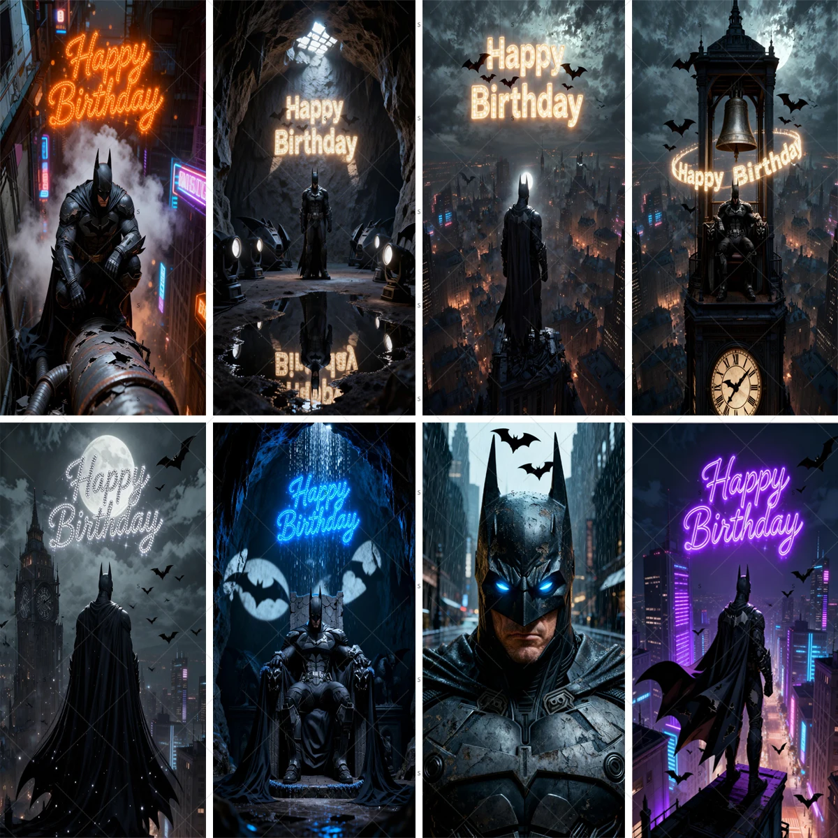 Dark Night Hero Batman Theme Party Decoration Background Boy Birthday Gift Baby Shower Supplies Banner Supplies Photography Prop