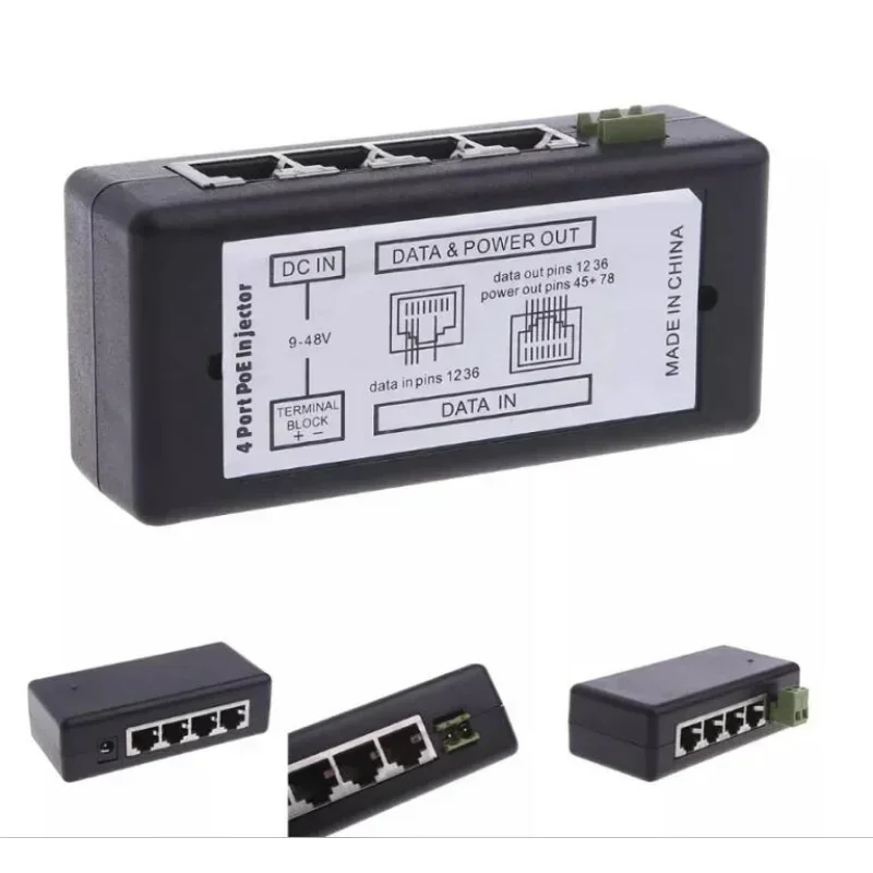4Ports 8 Ports POE Splitter for CCTV Network POE Camera Power Over Ethernet IEEE802.3af POE Cable Splitte Hot Sale