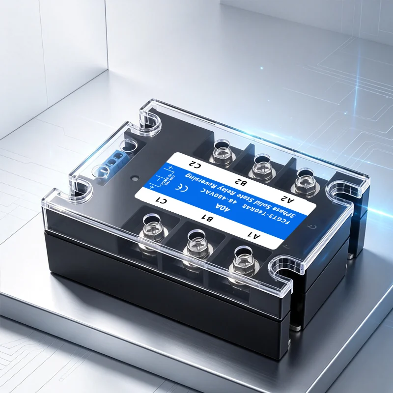Three Phase Solid State Relay Forward and Reverse Control Relay DC Motor Stater 10A 25A 40A 60A 80A 10-30VDC 40-480VAC DA