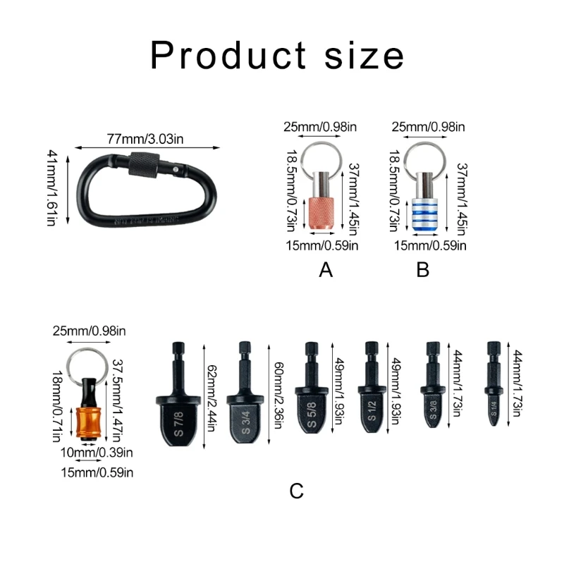 Air Conditioner Pipe Repair Swaging Tool 5/6 Carbon Steel Expanders Bit with Convenient Hexagonal Shank Bit Dropship