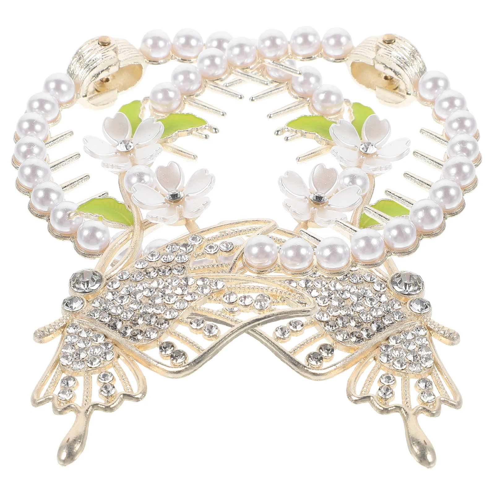 

2Pcs Hair Clips Flower Butterfly Decoration Stylish Small Clips for Women Thick Hair Daily Wear Accessories Ponytail Holders