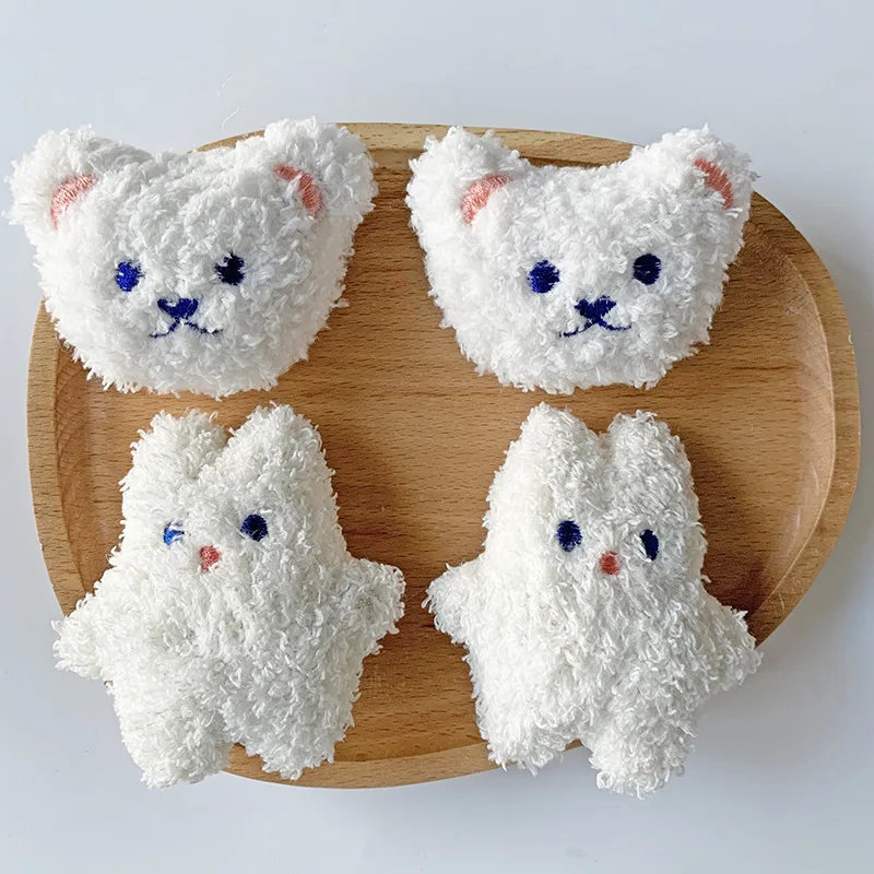 Fluffy Cat Toys Rabbit & Bear Cat Toys Soft Toys Plush Toys With Catmint Fillings