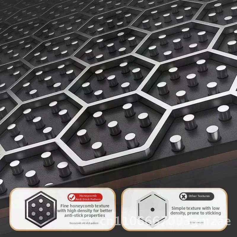 

Stainless Steel Honeycomb Wok Pan Non-Stick Frying Pan for Home Use Small Pancake Fried Eggs Flapjack Steak Modern Minimalist