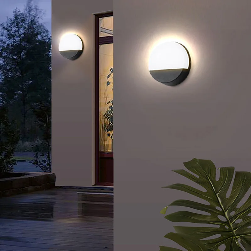 

Door light led simple modern wall lig ht waterproof w all lig ht bright wa ll courtyard foyer ligh t