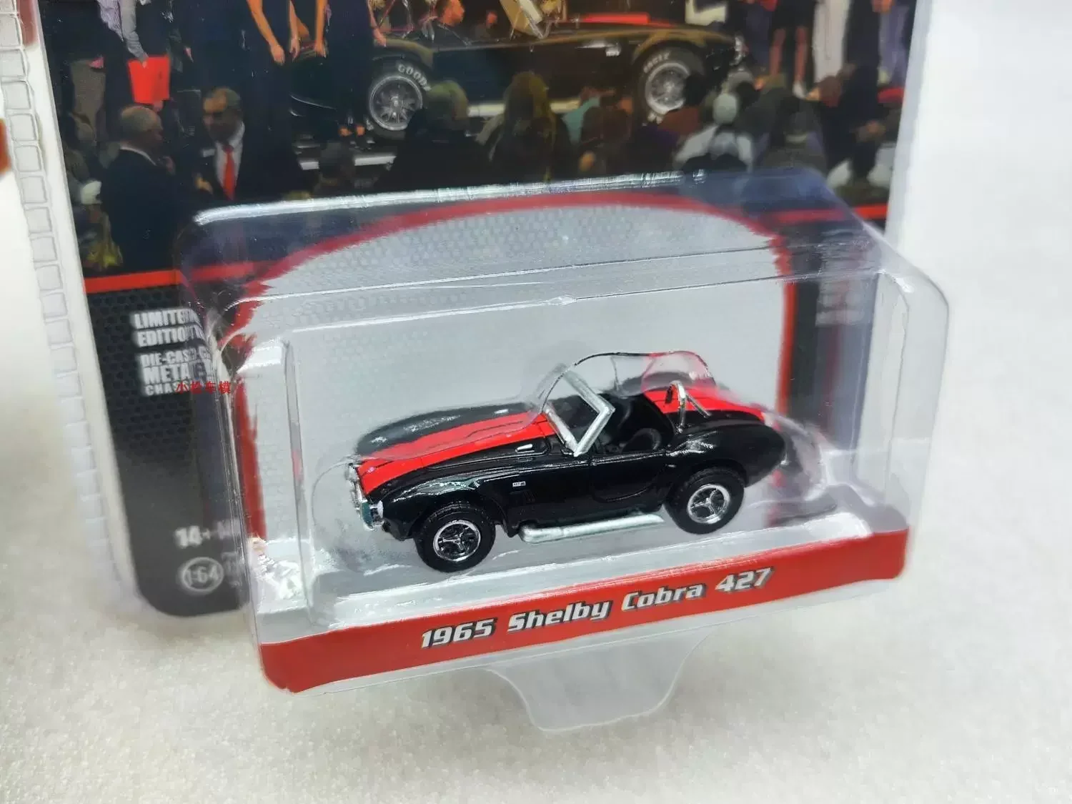 1:64 1965 Shelby Cobra 427 modello di auto in lega ad alta simulazione giocattolo da collezione regalo Souvenir Display Ornament