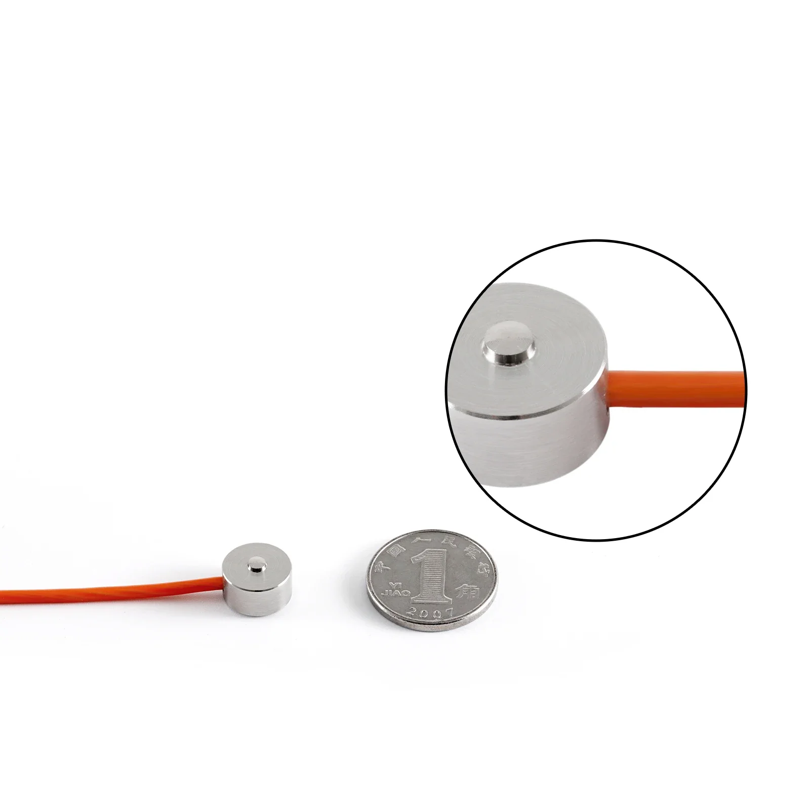 Célula de carga pequena do botão, Micro Load Cell, Sensor de força, diâmetro exterior 10mm, adapta HX711, 5kg, 10kg, 20kg, 30kg, 50kg