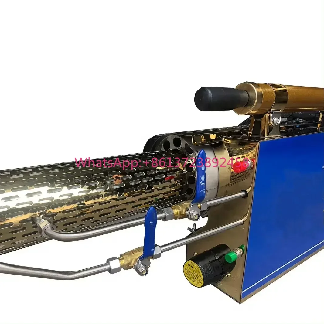 Dual Valve Stainless Steel Mobile Greenhouse Spray Machine Agricultural Fog Machine Thermal Fogger Fumigating Machine Port  le