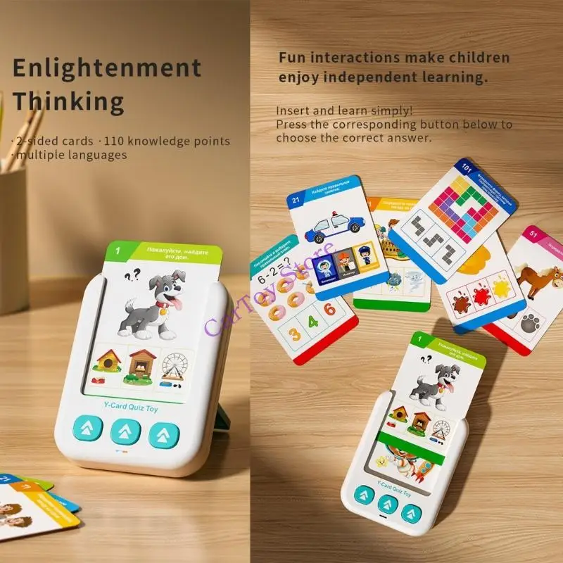 Cartes Flash éducatives pour enfants d'âge préscolaire, jouet d'apprentissage interactif bilingue