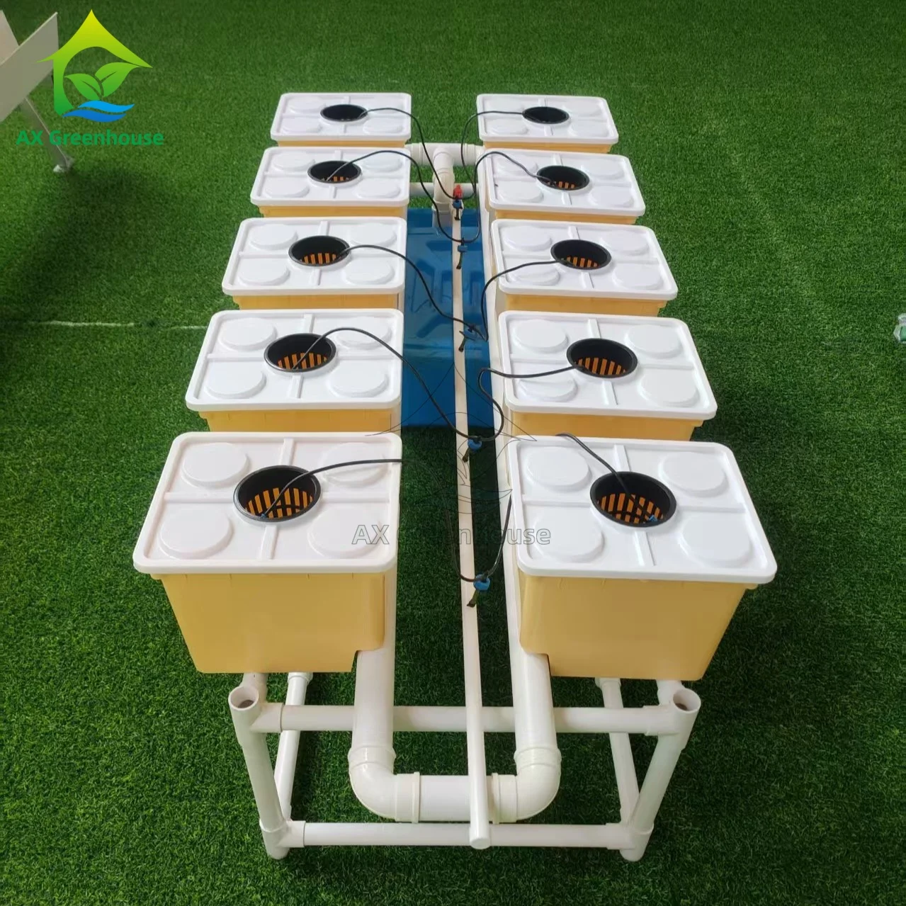 Complete Greenhouse Hydroponic Dutch Bucket Growing Systems Tomatoes Hydroponics Bato Pot Dutch Bucket Planting Set