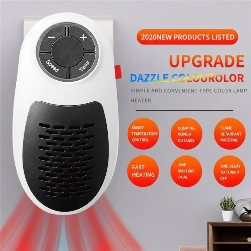 インテリジェントリモコンデスクトップPTCヒーター ポータブル急速加熱電気ヒーター