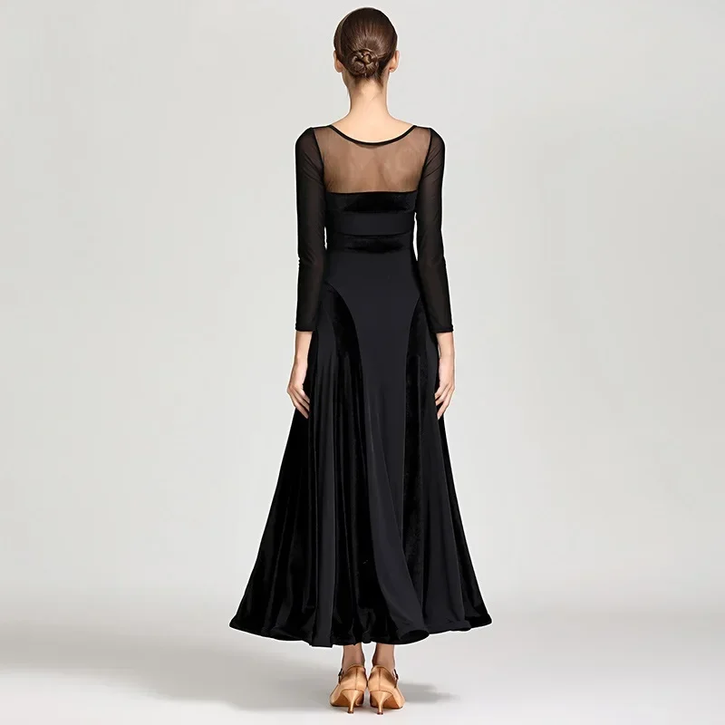 Robe de salle de Rhstandard rouge pour femmes, vêtements de danse à franges de valse, olympiques de danse modernes, robe de flamenco, nouveau