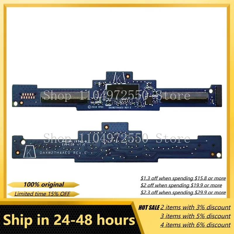Cable Flex para Touchpad Compatible con HP Zbook 15 G5 G6 17 G5 G6, Placa Adaptadora DAXW2TH4AE0, Repuesto para Portátil, Compatible con el Original