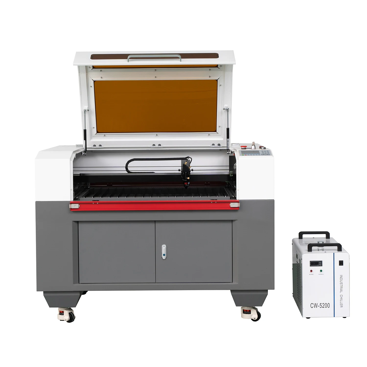 CO2 Reci 75W 90W 100W 130W 150W Laser Cutting Machine Ruida 6445 Wood Acrylic Engraving Machines with Rotary