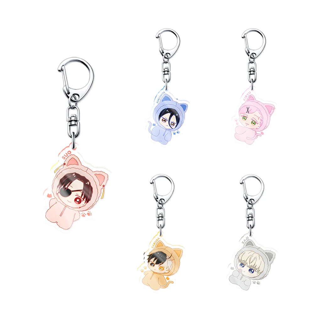 6CM Anime WIND BREAKER acrylic Key chain suo kajl sakura kiryu umemiya sugishita decoration birthday present