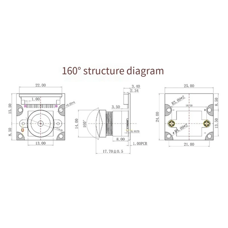 8mp Kamera modul für Himbeer Pi 5 Kamera imx219 Grad Betrachtung winkel CSI Interface Cam