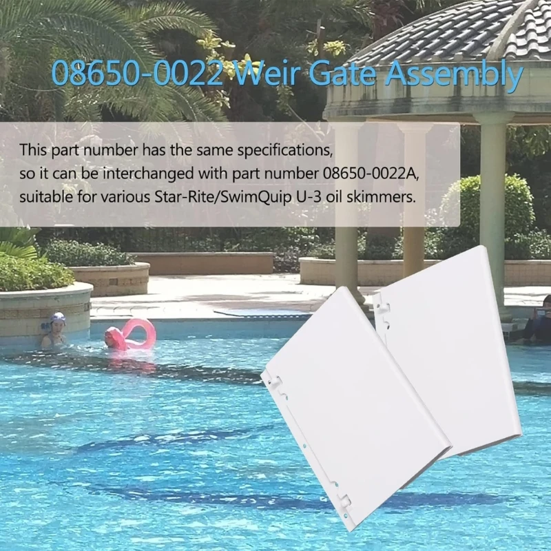 Pool Filter Guide Plate Replacement Part with Clip-Fit Position Reference Design, Molded Plastic Service Plate for Routine 69HD