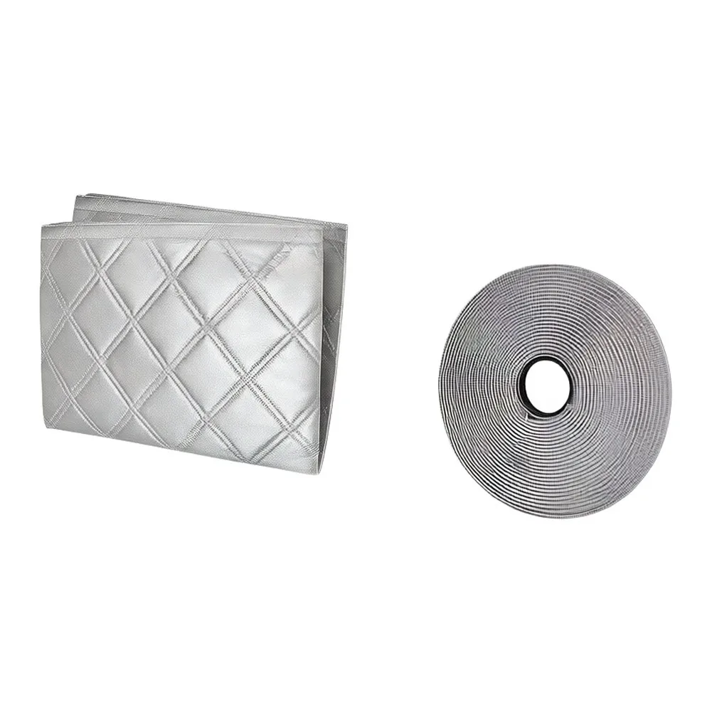 Window Mount Sealing Curtain for Portable Air Conditioners to Improve For Insulation Against Heat Wind and External Debris