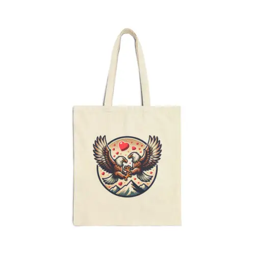 Sindax Fierce Eagle Scenery, Chinese New Year Birthday Gift, Cotton Canvas Tote Bag 2791