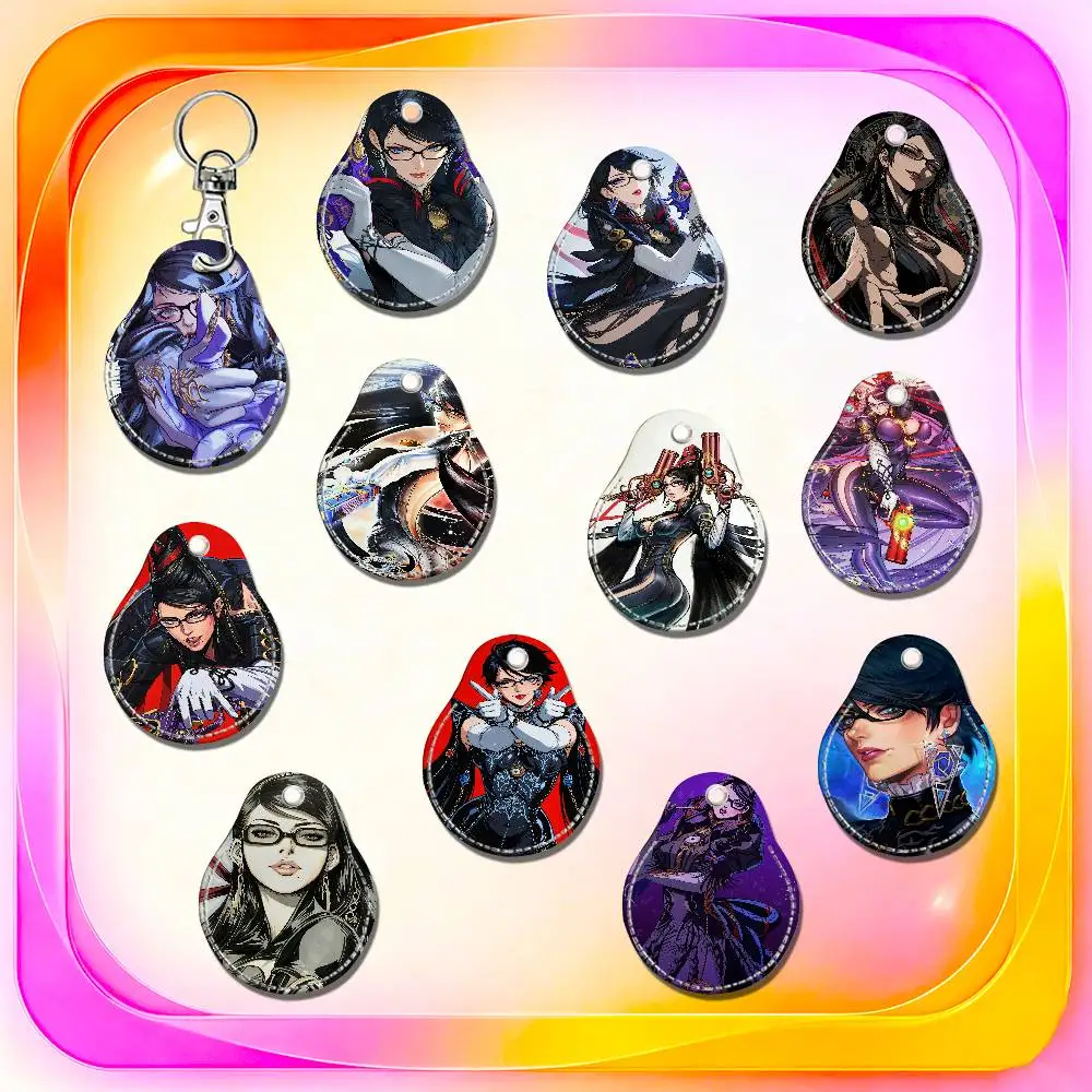 For Bayonetta Jeanne For Air Tag Case Card Holder Keychain ID Badge Credit Bank Access For AirTag Case Shell