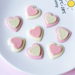 5pcs cute love cartoon resin flatback cabochon per gioielli fai da te che fanno materiali artigianali fatti a mano