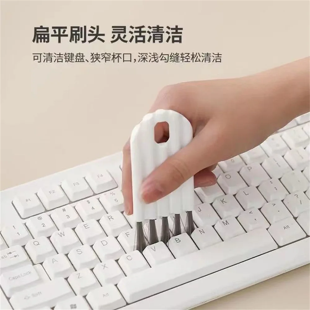 Multifunctional Flexible Gap Brush Cup Cover Groove Nipple Bottle Gap Brush Household Soft Bristles Cleaning Brush Kitchen Tool